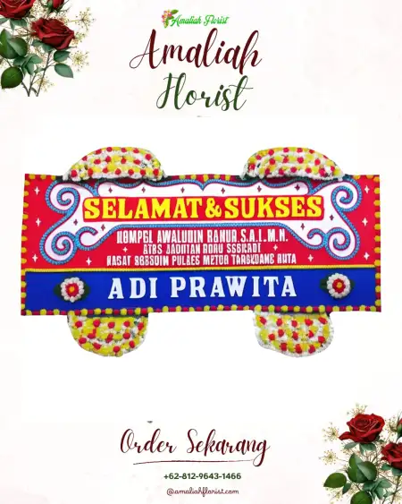 Papan Bunga Ucapan Selamat Popongan